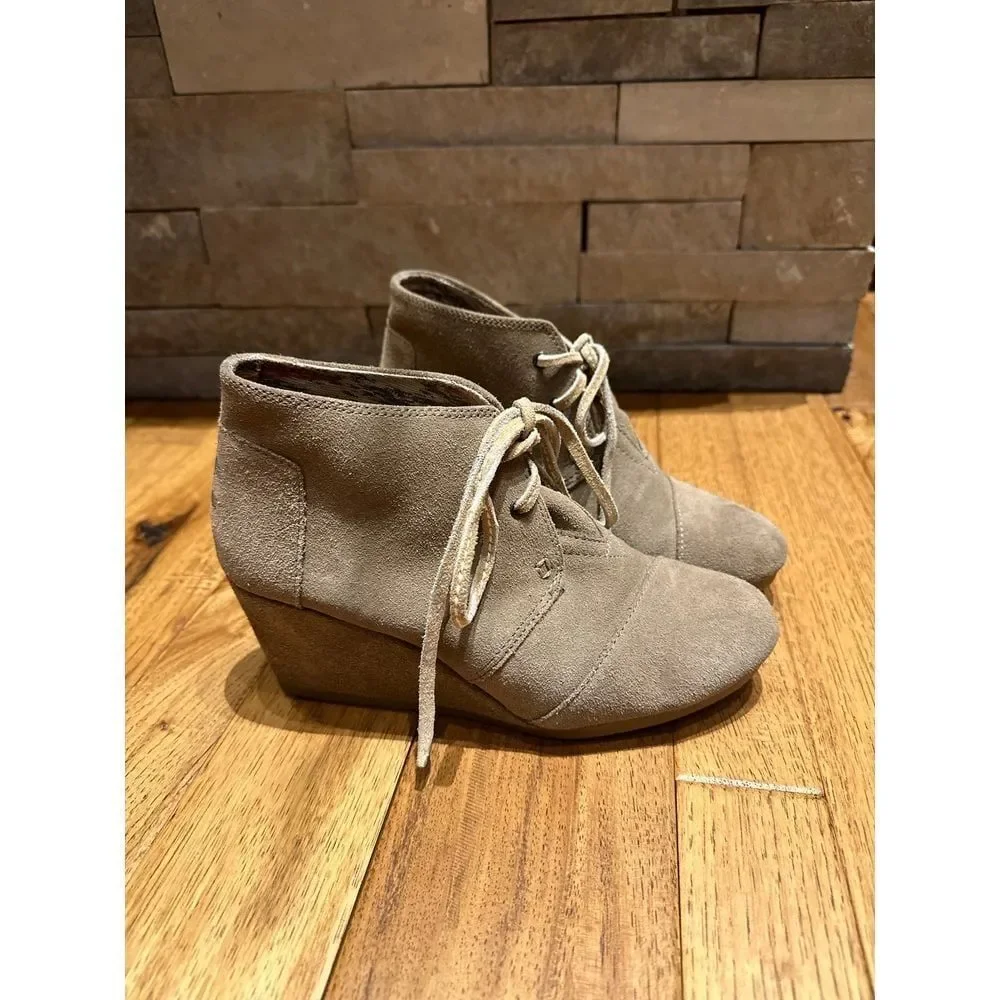 TOMS wedge booties